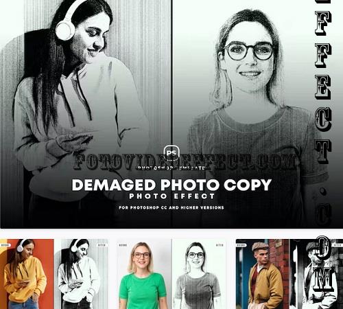 Demaged Photo Copy Effect - T3V7LUE