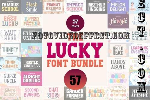 The Lucky Font Bundle - 57 Premium Fonts