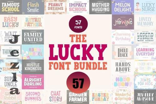 The Lucky Font Bundle - 57 Premium Fonts