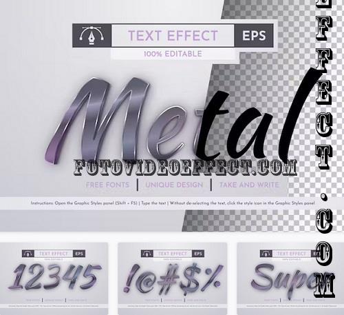 Metal - Editable Text Effect - 91916054