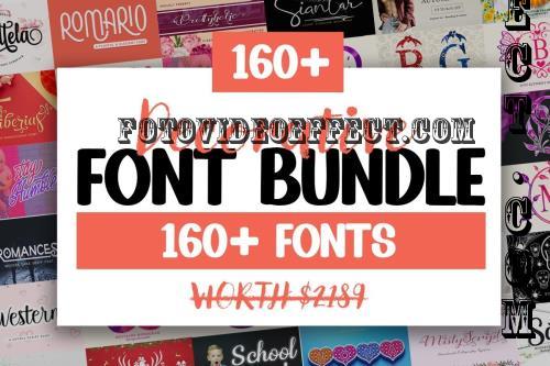 Decorative Font and Monogram Bundle - 169 Premium Fonts