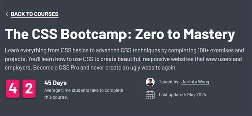 The CSS Bootcamp Zero to Mastery