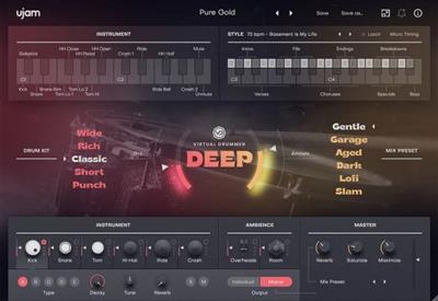 uJAM Virtual Drummer DEEP v2.4.1 U2B  macOS