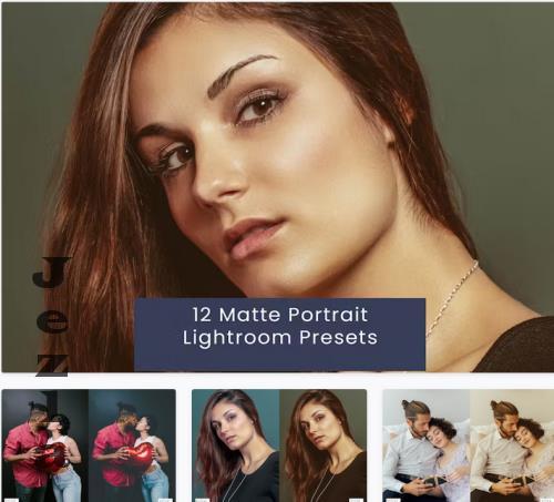 12 Matte Portrait Lightroom Presets - 22UNL8N