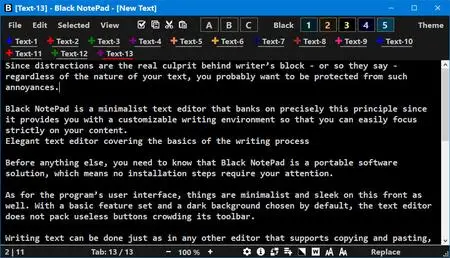 Black NotePad 2.3.0.26 Multilingual