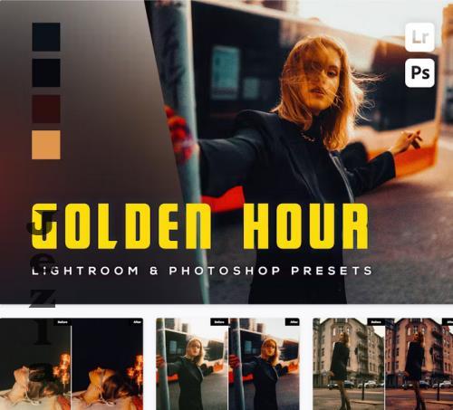 6 Golden Hour Lightroom and Photoshop presets - CB6WP89