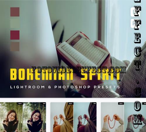 6 Bohemian Spirit Lightroom and Photoshop Presets - 6XUZ4XD
