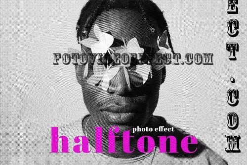 Halftone Duotone Photo Effect Template - T4LHZB3