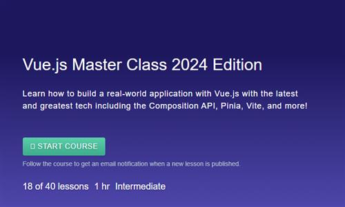 Vue.js Master Class 2024 Edition