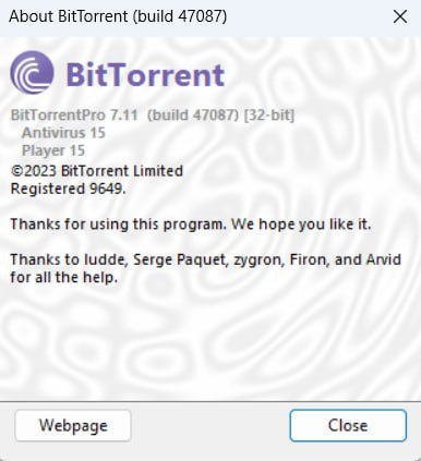 BitTorrent Pro 7.11.0.47087  Multilingual 1580edb4efeeb83d6cfe1bf1e77c20ed