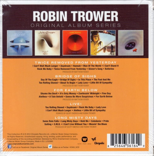 Robin Trower - Original Album Series (2014) [5CD Box Set]  Lossless