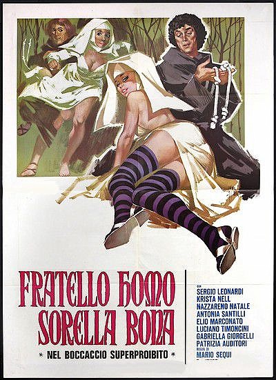 Распутный монах и добрая сестра / Fratello homo sorella bona (1972) WEBRip