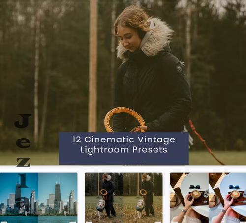 12 Cinematic Vintage Lightroom Presets - 2CUJPF7