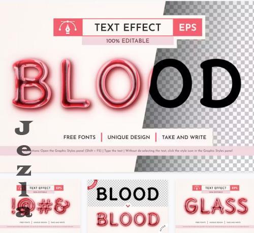 White Blood Editable Text Effect - 193281580