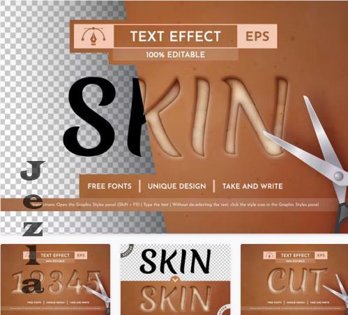 Skin Text Effect, Graphic Style - 219759006