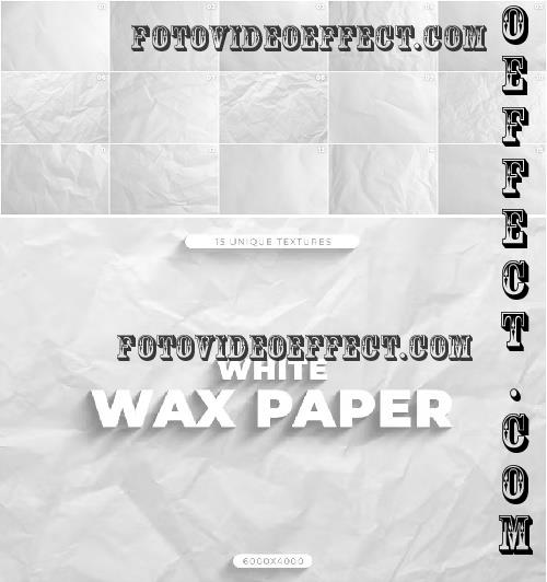 15 White Wax Paper Textures - MD8AB9V