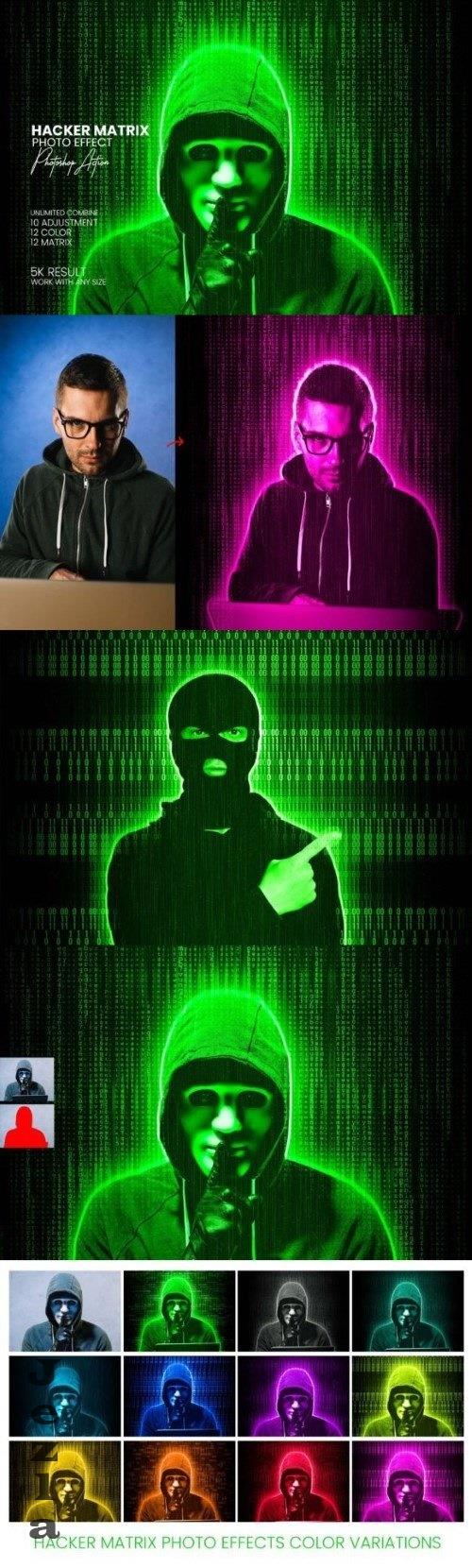 Hacker Matrix Photo Effects - 273595340