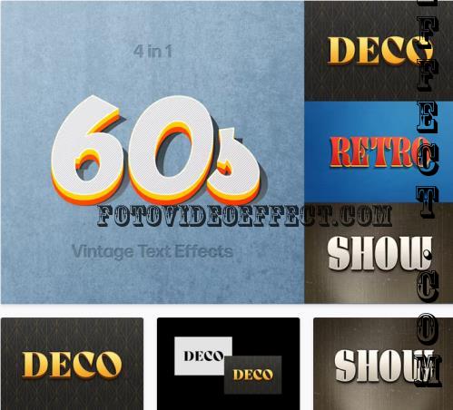 60s Vintage Text Effects Collection - CUA4XZG