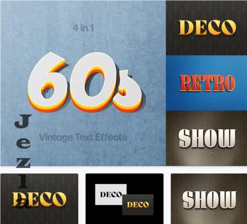 60s Vintage Text Effects Collection - CUA4XZG