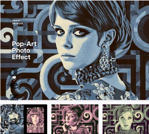 Pop Art Print Photo Effect - 232742422