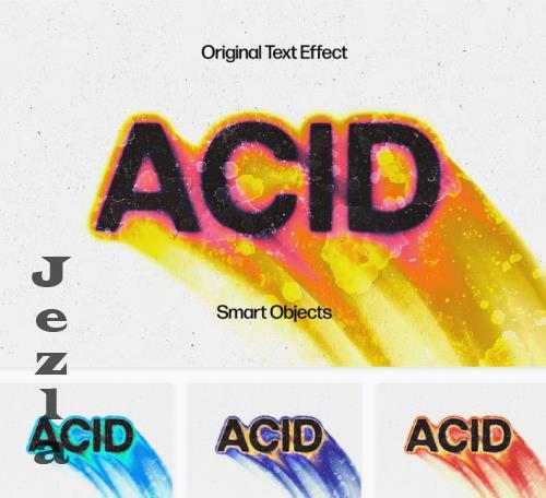 Acid Rushing Melting Text Effect - 244564461