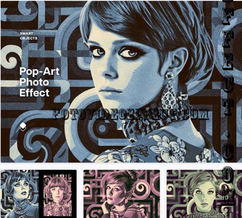 Pop Art Print Photo Effect - 232742422