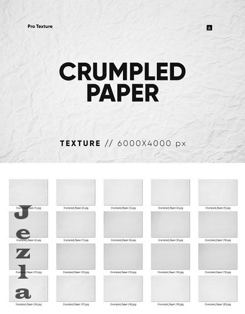 20 Crumpled Paper Texture HQ - 278431764