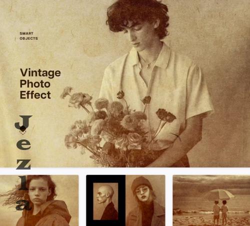 Vintage Sepia Photo Effect - 244656501