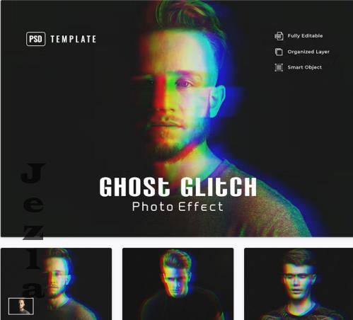 Ghost Glitch Photo Effect - 3RFT597