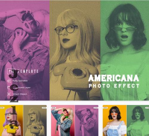 Americana Photo Effect - 2E9WPK8