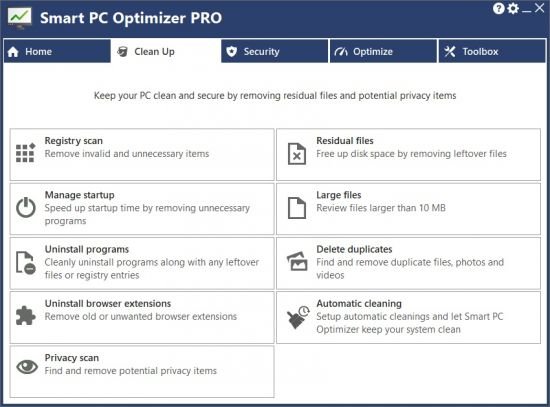 Smart PC Optimizer PRO 9.4.0.7