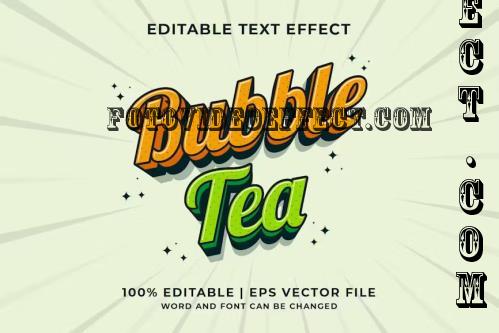 Bubble Tea Vector Editable Text Effect - PPQ4PAL