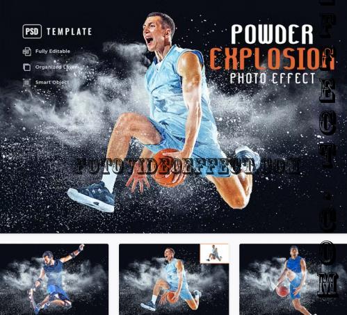 Powder Explosion Photo Effect - BUMFX55