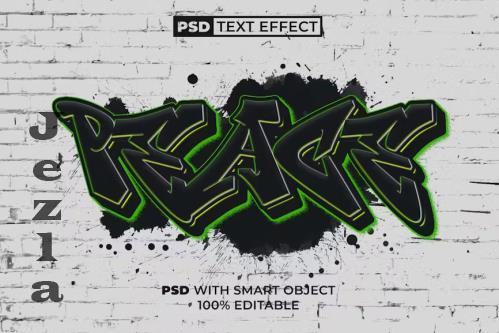 PSD Graffiti Text Effect Style - 244454822