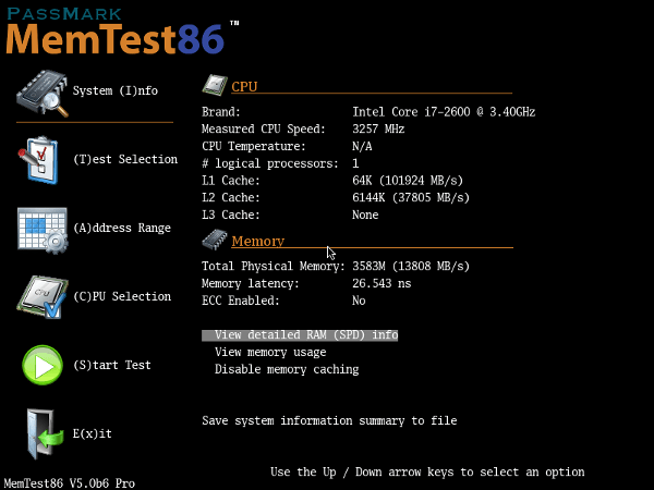 PassMark Memtest86 11.0 Build 1000