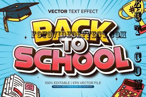 Back To School Editable Text Effect - CSD77DZ