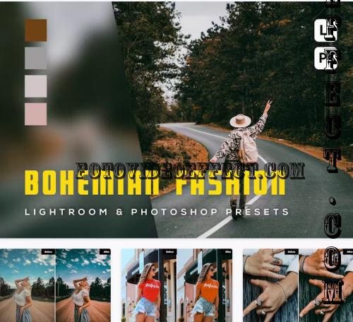 6 Bohemian Fashion Lightroom and Photoshop Presets - B3Y8NME