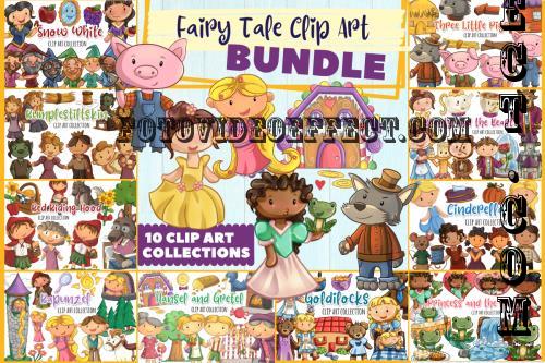 Fairy Tale Clip Art Collection Bundle - 20 Premium Graphics