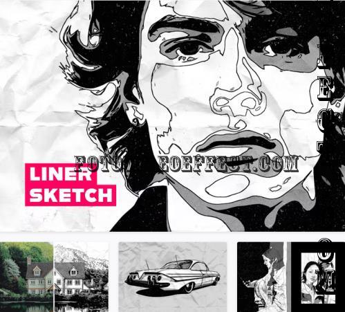 Liner Sketch Photo Effect - 272595095