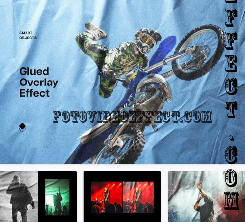 Glued Overlay Photo Effect - 278461098