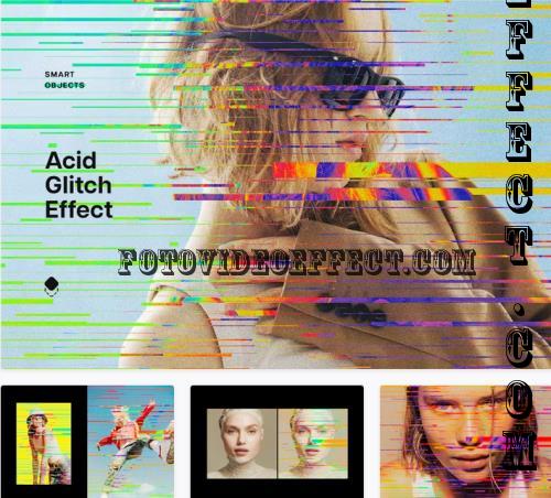 Acid Glitch Photo Effect - 278460895