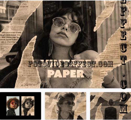 Retro Ripped Paper Photo Effect - 273595579