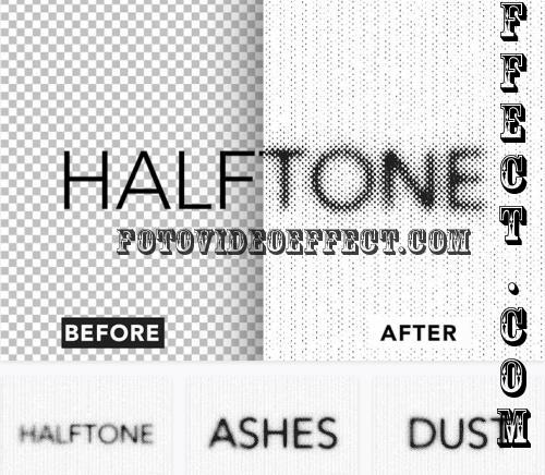 Halftone Text Effect - 53DF6KA