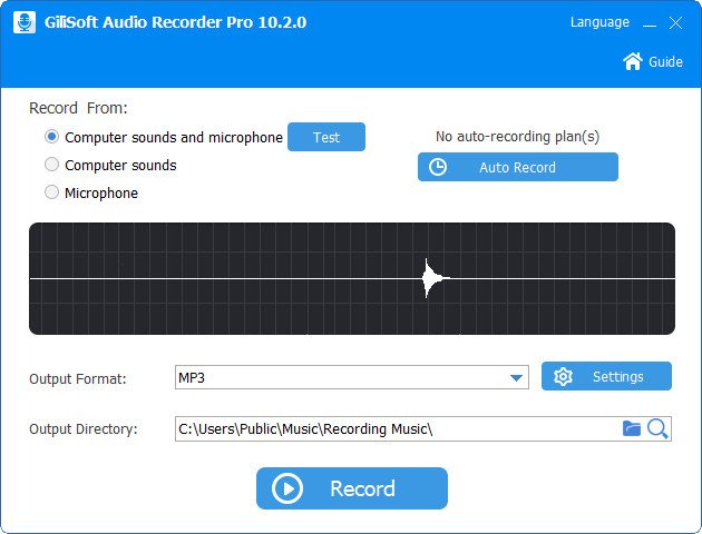 GiliSoft Audio Recorder Pro 12.5 (x64) Multilingual