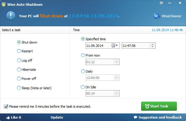 Wise Auto Shutdown 2.0.7.108 Multilingual