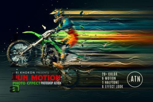 Run Motion Effect Photoshop Action - 278762819