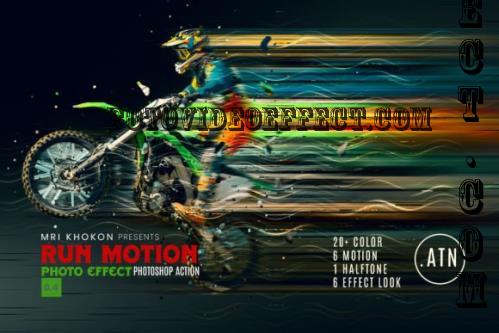 Run Motion Effect Photoshop Action - 278762819