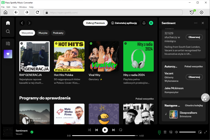 Pazu Spotify Music Converter 4.8.6 (x86/x64)