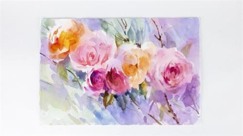 Painting Expressive Roses in Watercolour – Kew Online Course