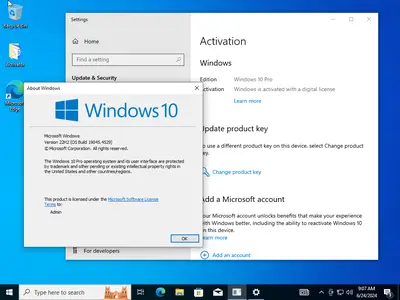 Windows 10 Pro 22H2 build 19045.4529 With Office 2024 Pro Plus Multilingual Preactivated June 2024 2a186ea58fa6782e1631c6d545d1cd83